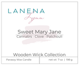 Sweet Mary Jane |  Wooden Wick Candle